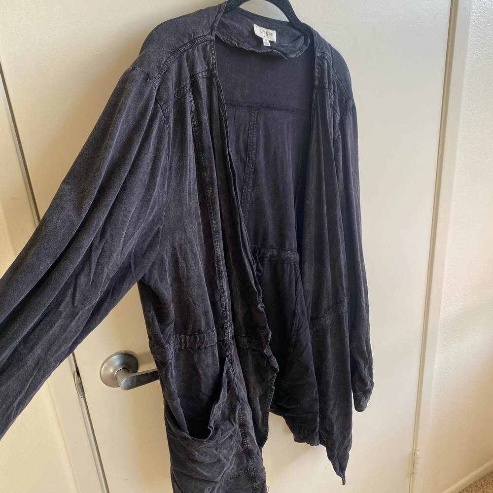 Umgee Black/Grey Light Jacket/Cardigan
